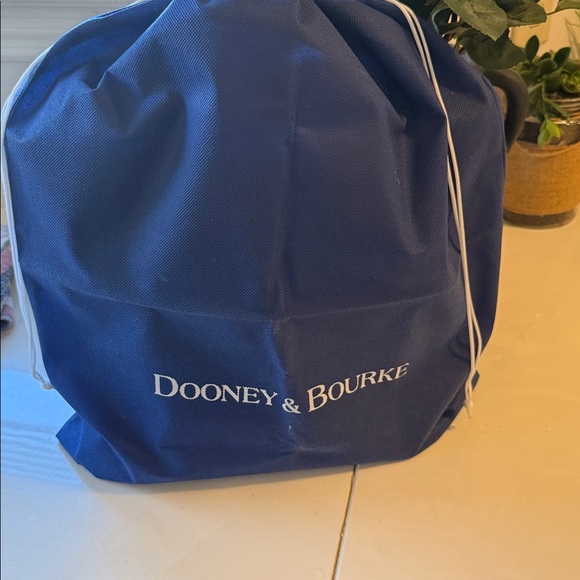 Dooney & Bourke Chestnut Leather Tote with Red Accent - Picture 4 of 4